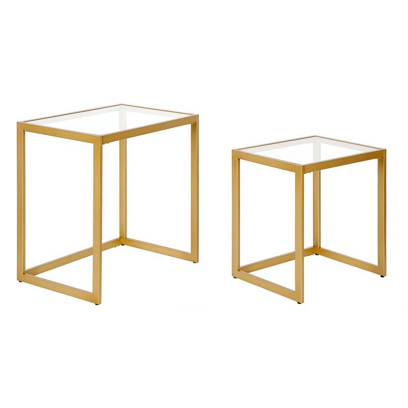 Rocco Rectangular Nested Side Table - 22" Wide