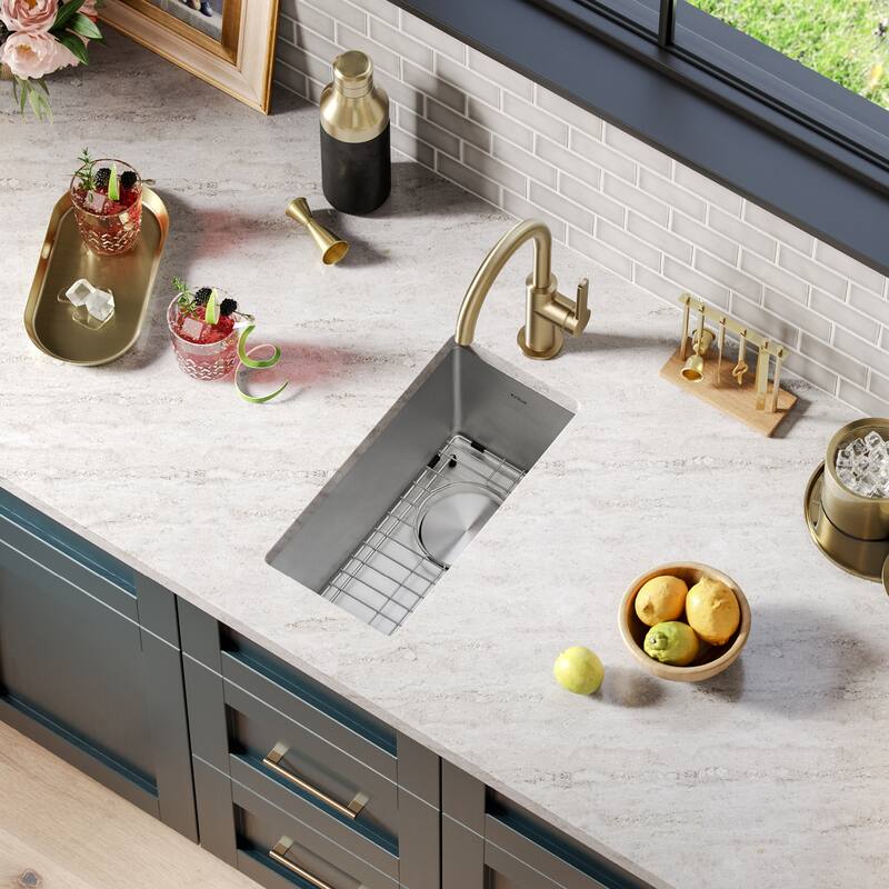 KRAUS Standart PRO Undermount Single Bowl Stainless Steel Kitchen Sink