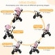 preview thumbnail 24 of 26, Gymax 4-in-1 Baby Tricycle Toddler Trike w/ Reversible Seat Canopy &