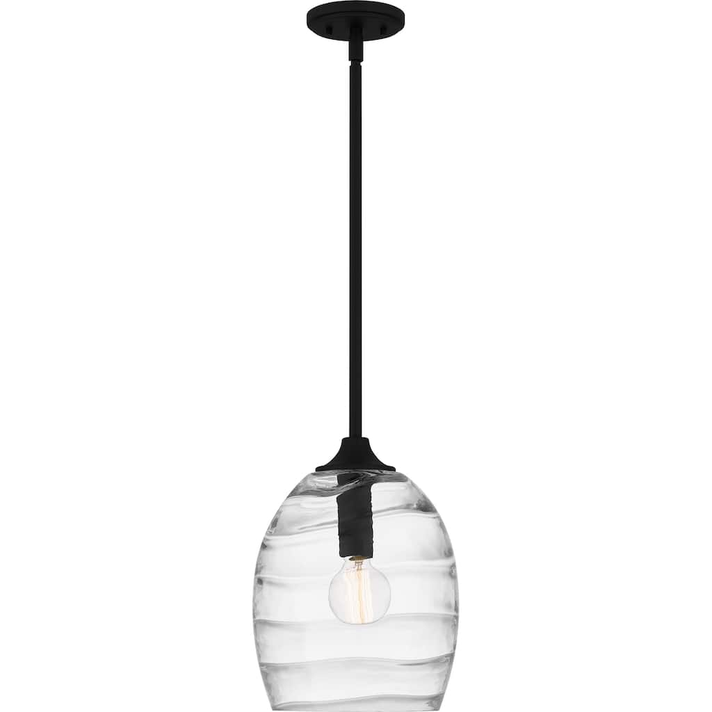 Lucy 1-Light Matte Black Pendant Light
