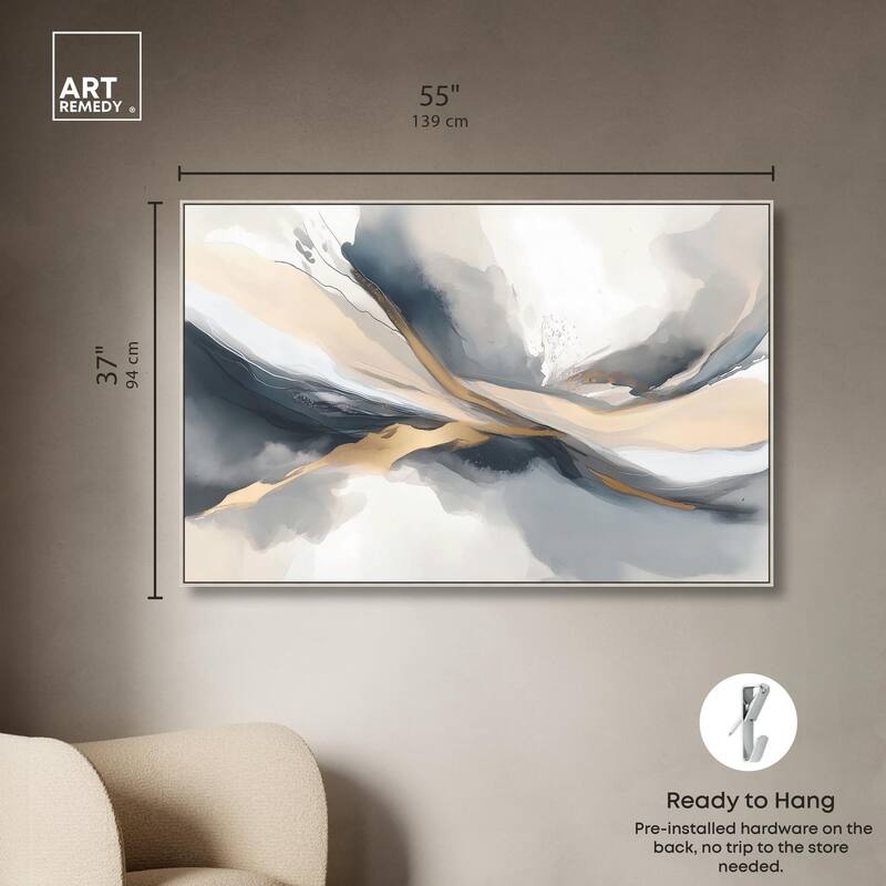 Dynamic Swirls II Canvas by Art Remedy
