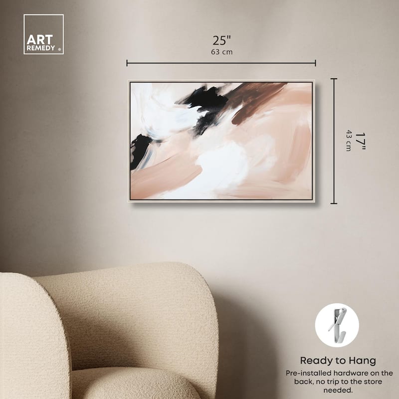 Swirls of Cream II Canvas by Art Remedy