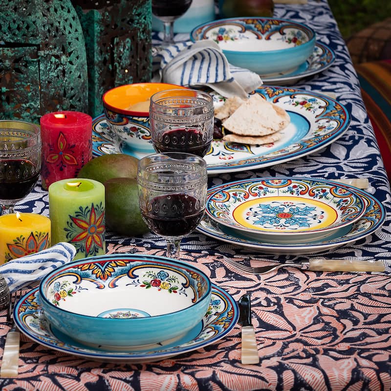 Euro Ceramica Zanzibar 20 Piece Stoneware Dinnerware Set