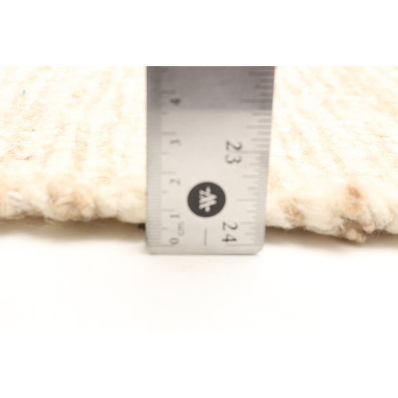 ECARPETGALLERY Braid weave Sienna Tan Wool Rug - 5'1 x 7'11