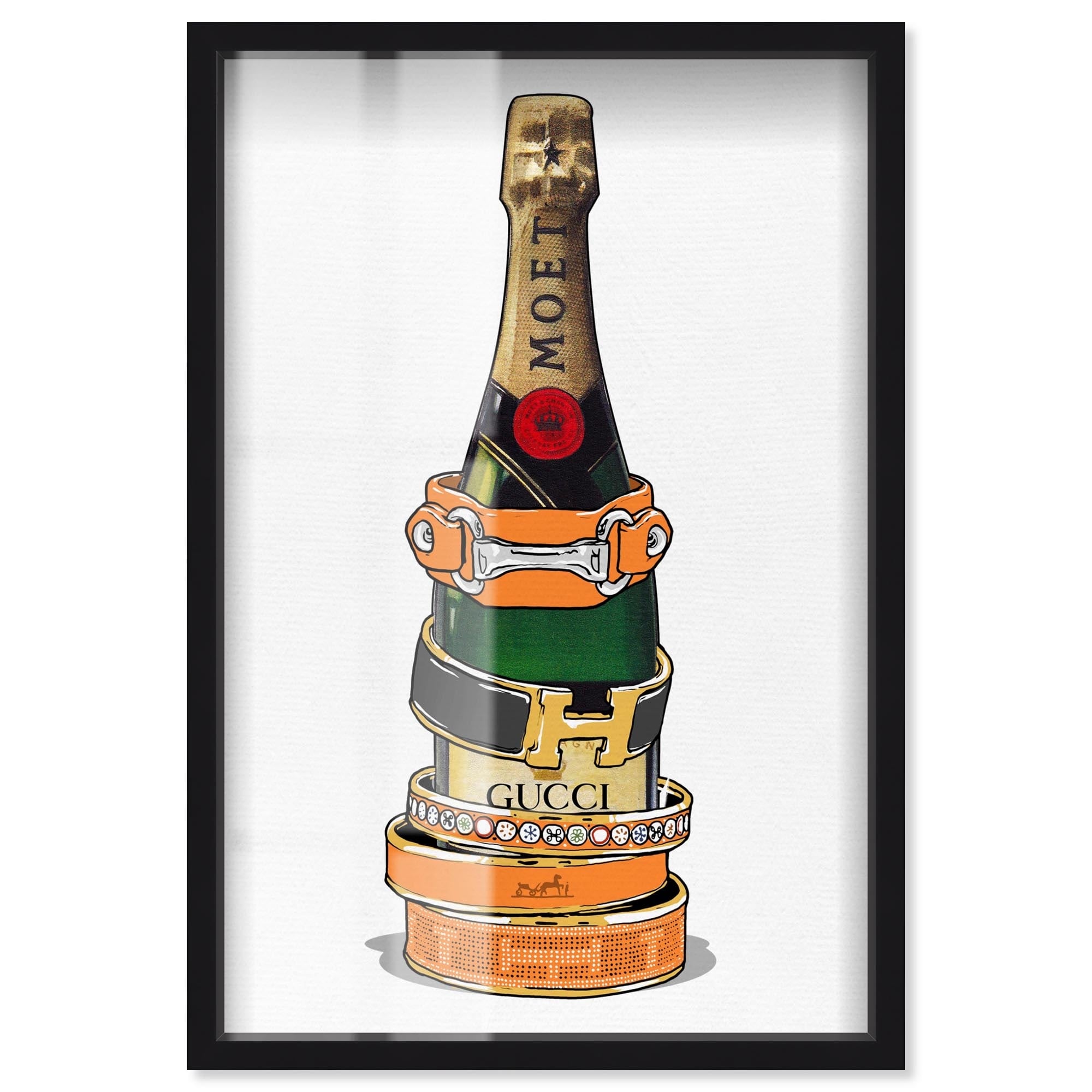 Jewelry Bottle Fashion Art Prints Shadowbox Print by Art Remedy