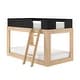 preview thumbnail 36 of 37, Mid-Century Modern Twin over Twin Low Bunk Bed
