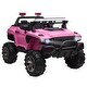 preview thumbnail 1 of 3, 12V Electric SUV Ride-On Car with Remote Control and Siren Lights Pink
