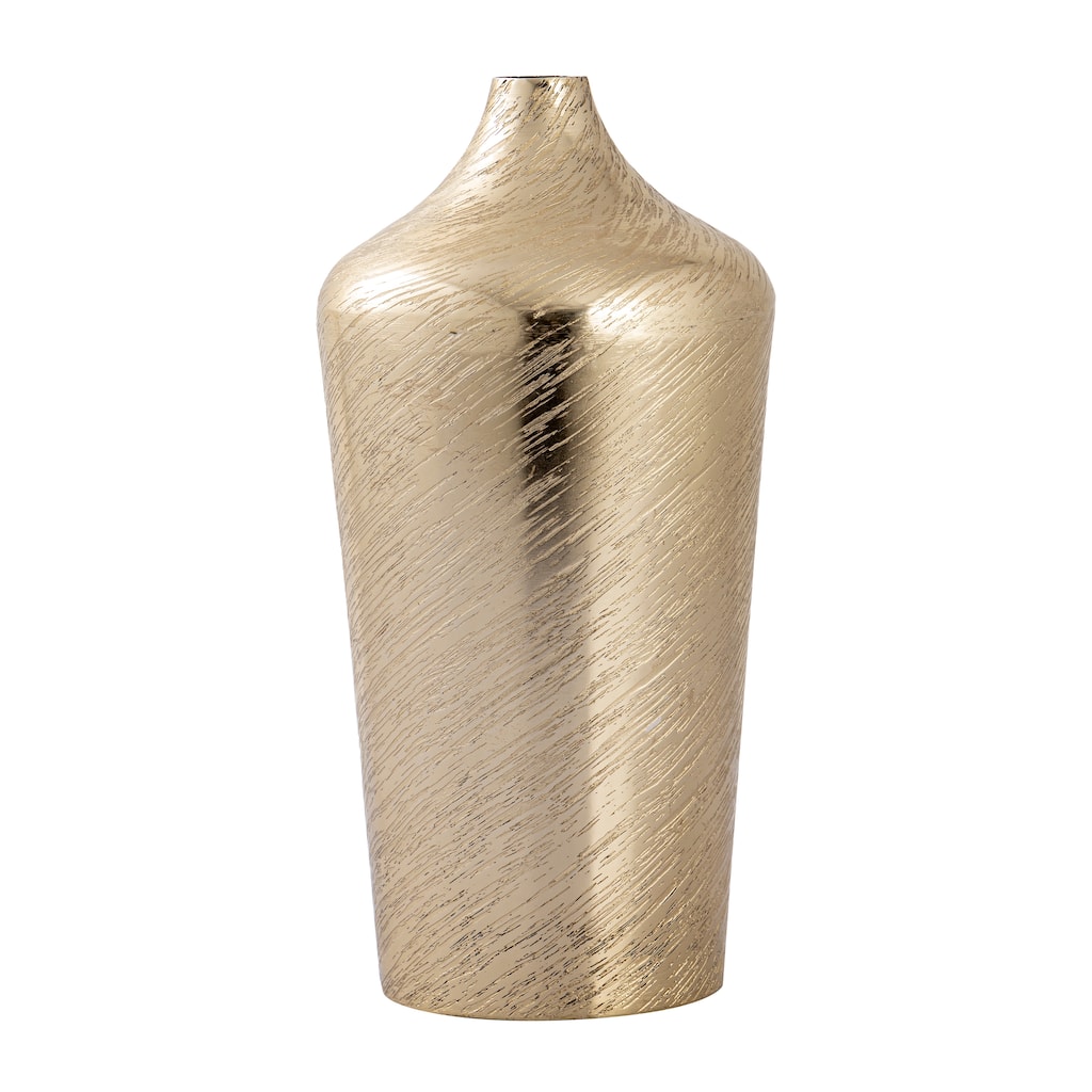 Elk Home Caliza Champagne Gold Metal 8 Inch Wide Vase