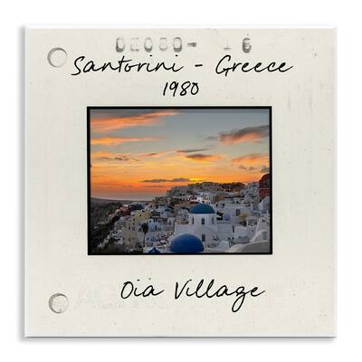 Stupell Greece Travel City View Wall Plaque Art Design By Val Rhodes