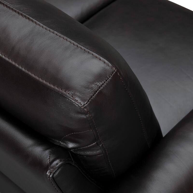 Almafi 82" Dove Gray or Brown Leather Sofa by Armen Living