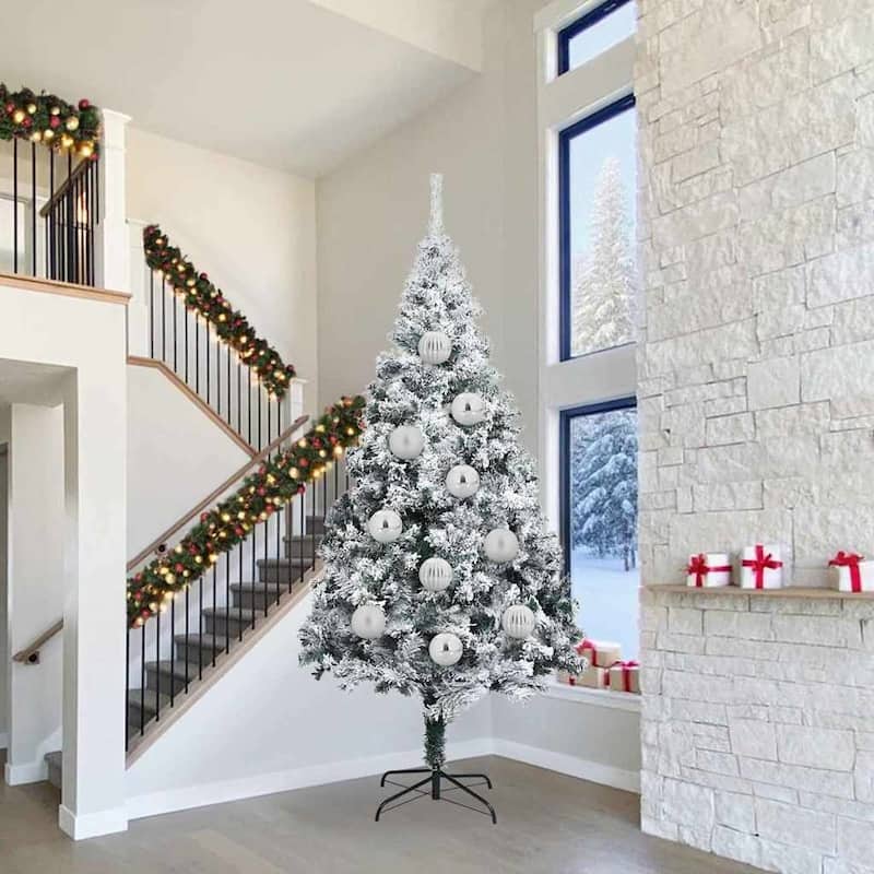 vidaXL Christmas Bauble Set 4 pcs Silver - 7.9 x 7.9 x 7.9