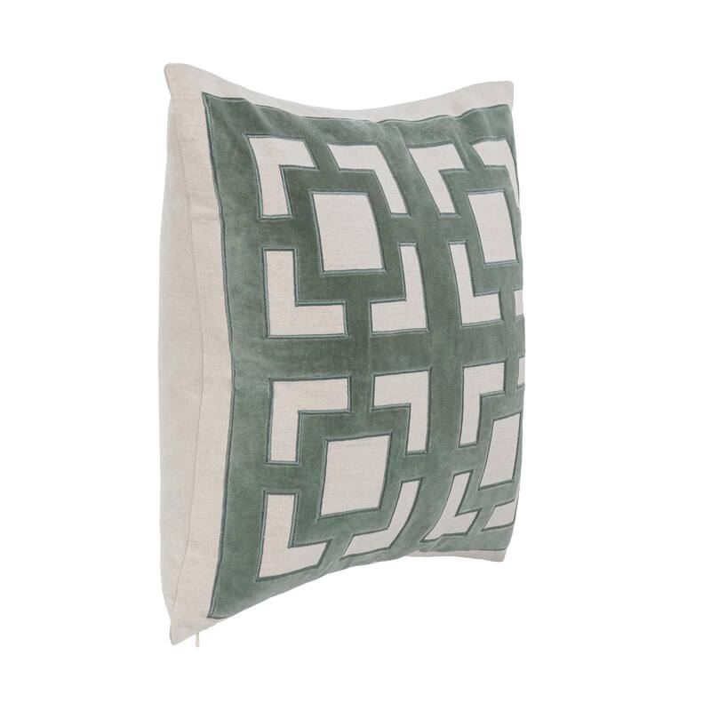 Villa by Classic Home Corbin Cotton Blend Throw Pillow