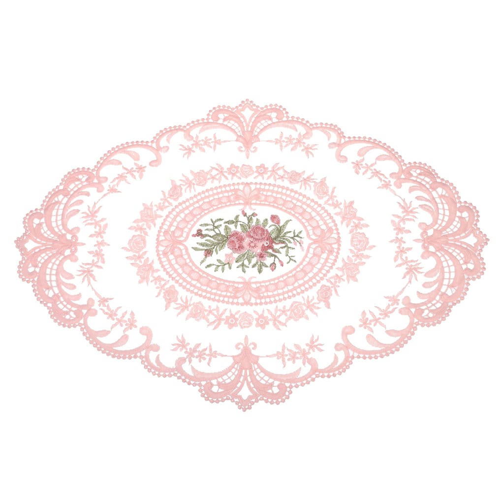 12x16in Retro Lace Placemat Oval French Crochet Doilies