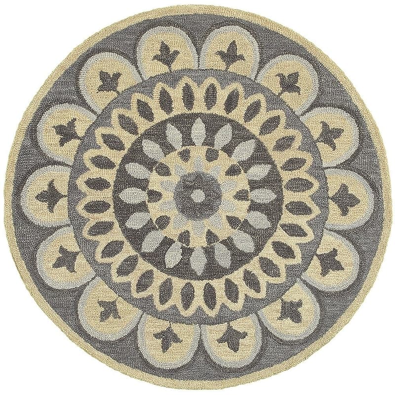 Sevita Modern Floral Bloom Mandala Rug