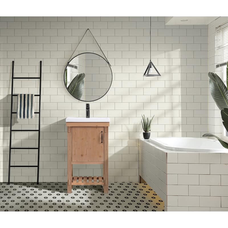 Marina 20.5" Bathroom Vanity, Driftwood Finish