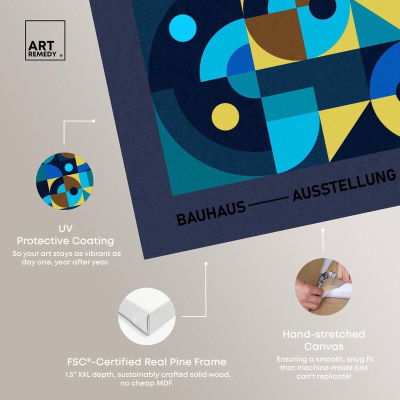 Bauhaus Canvas by Art Remedy, Gallery Wrapped