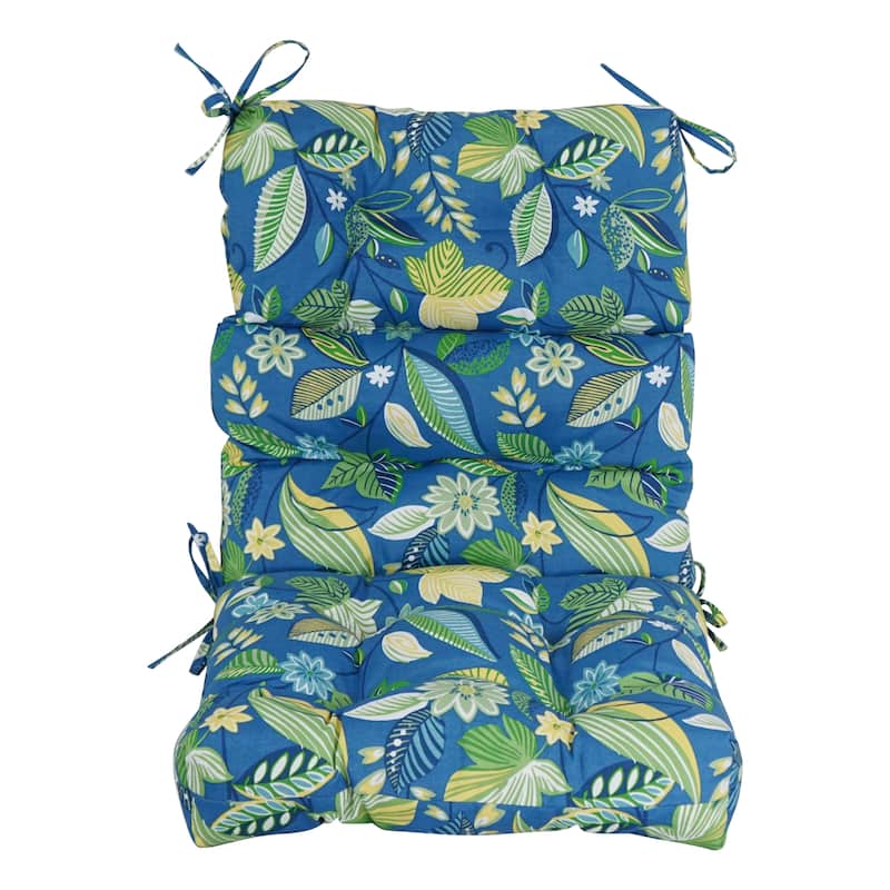 Multi-section Tufted Outdoor Seat/Back Chair Cushion (Multiple Sizes)