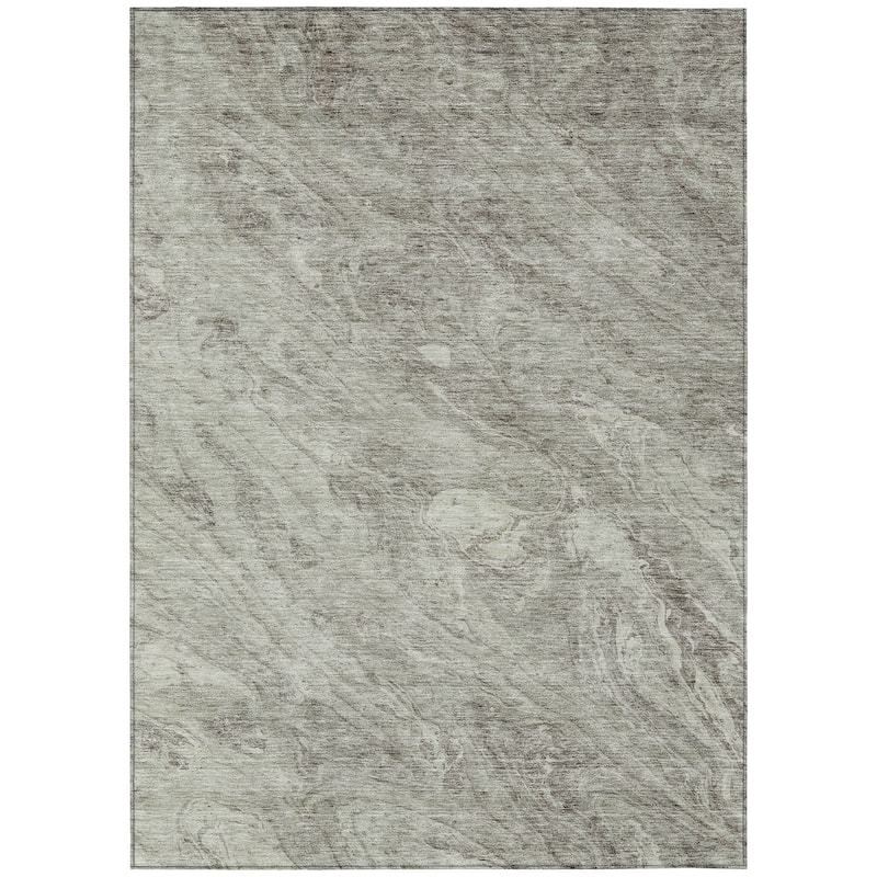 Machine Washable Indoor/ Outdoor Chantille Modern Abstract Rug
