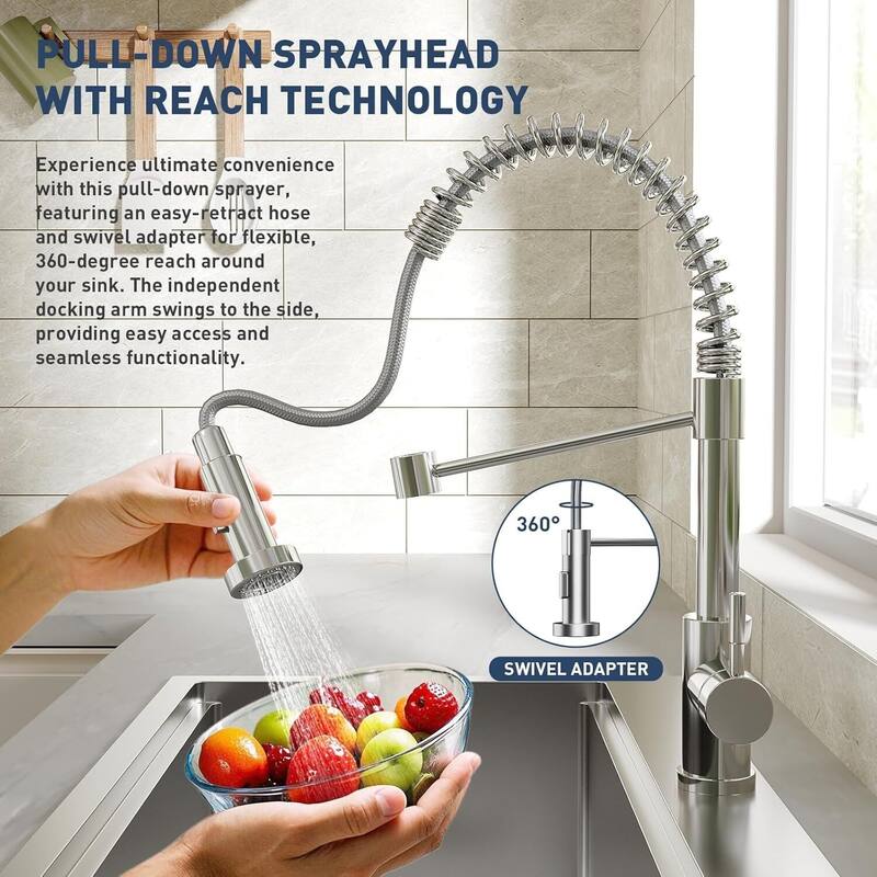 33"X22"X9" Undermount Kitchen Drop In Sink for Easy Installation with Faucet