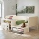 preview thumbnail 7 of 15, Wooden Multi-functional Twin Size Daybed with 2 Drawers & Storage Shelf