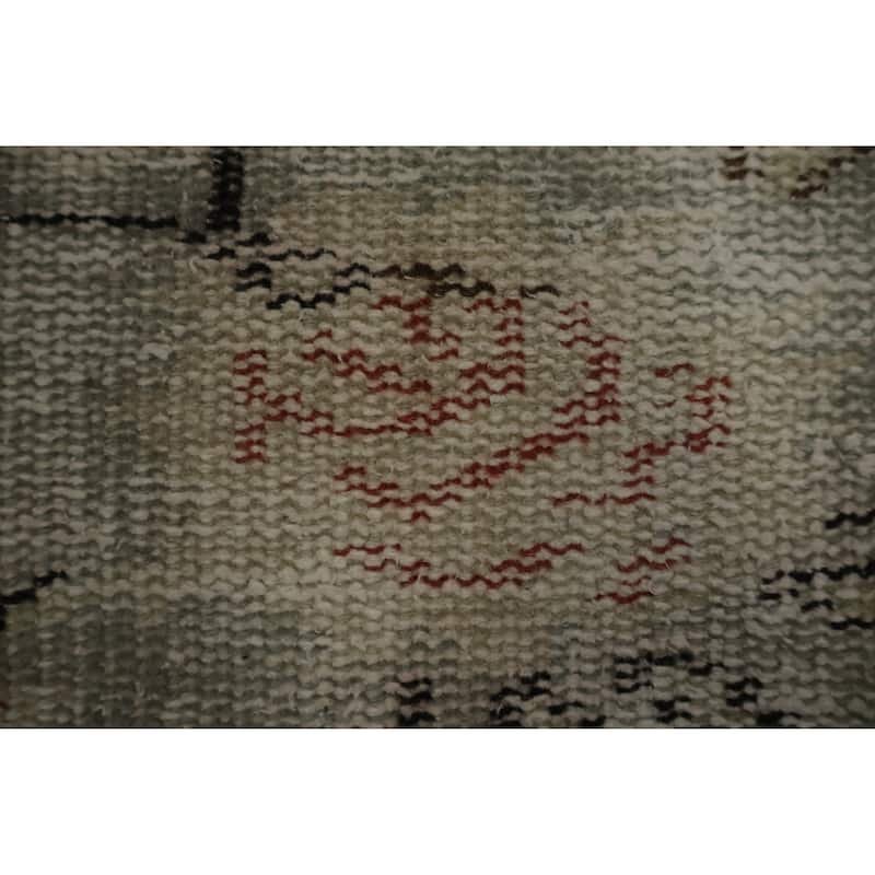 Hand Knotted Oriental 100% Wool Carpet Transitional Floral Green Anatolian Area Rug - 8' 8'' X 5' 6''