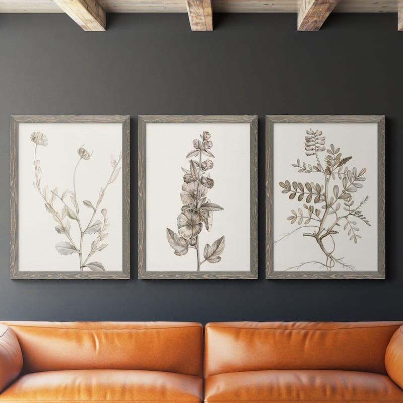 Neutral Botanical Study IV-Premium Framed Canvas - Ready to Hang - Multi-Color