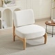 preview thumbnail 2 of 52, Modern Teddy Slipper Chair Armless Lounge Sofa