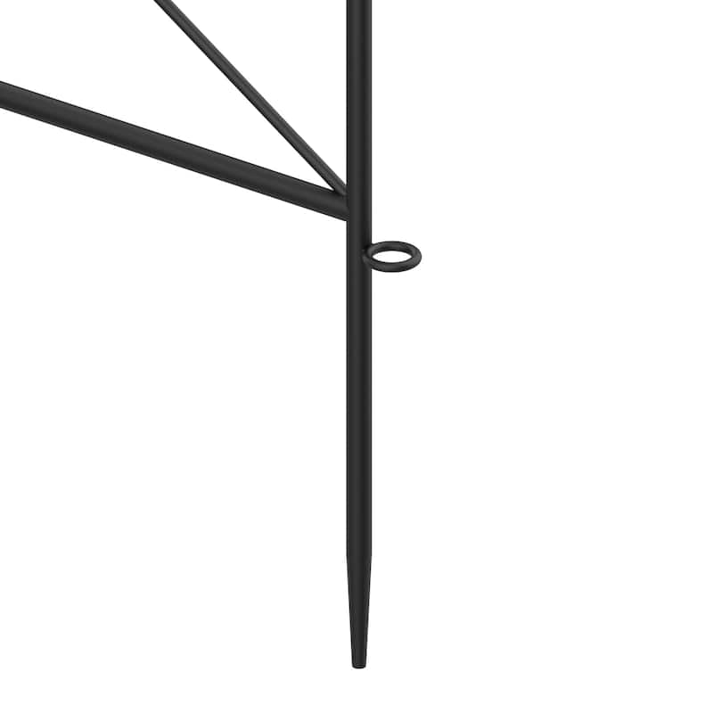 Outdoor Coated Metal Rustproof Garden Fence (Set of 5)