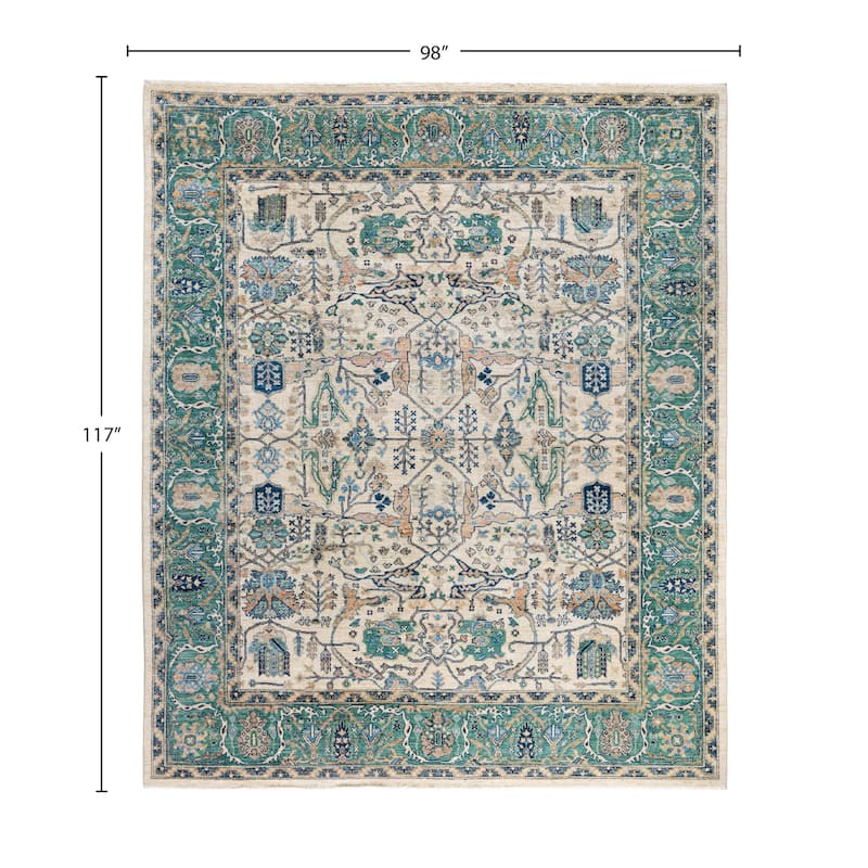 Serapi One-of-a-Kind Hand-Knotted Area Rug - Ivory - 8' 2" x 9' 10"
