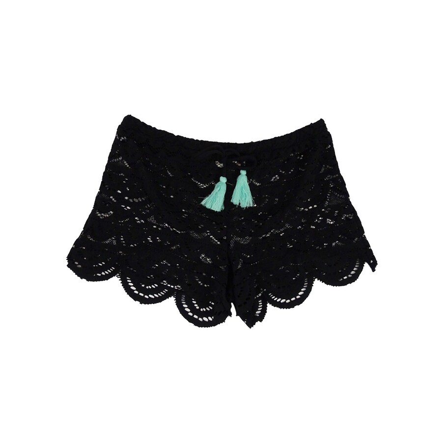 black swimsuit skirt cover up