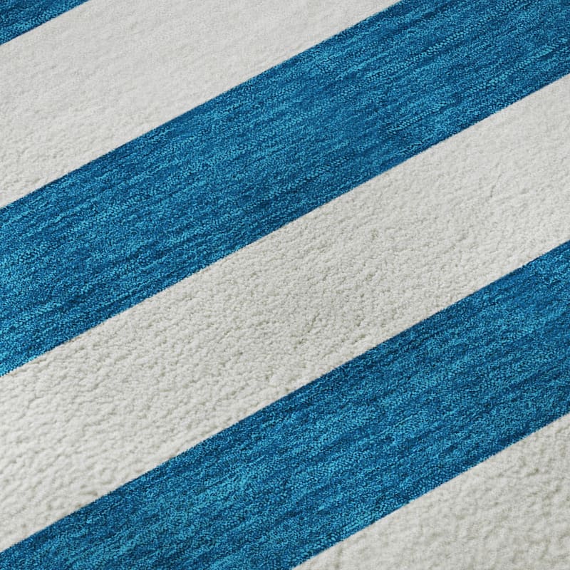 Premium Washable Super Soft Cabana Stripe Mayfield Rug