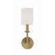 preview thumbnail 4 of 9, Crystorama Lighting Group Bailey Single Light 16" Tall Wall Sconce