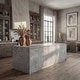 preview thumbnail 3 of 15, 94.5” Extra Large Kitchen Island with Storage, Stone-Look Counter Height Island, Fully Assembled Modern Kitchen Furniture