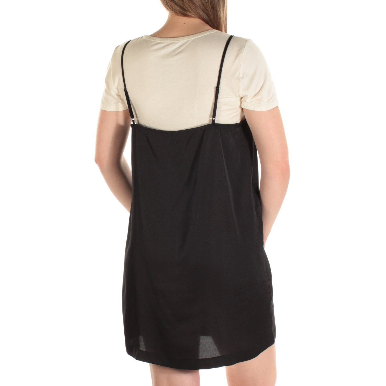 spaghetti dress with undershirt