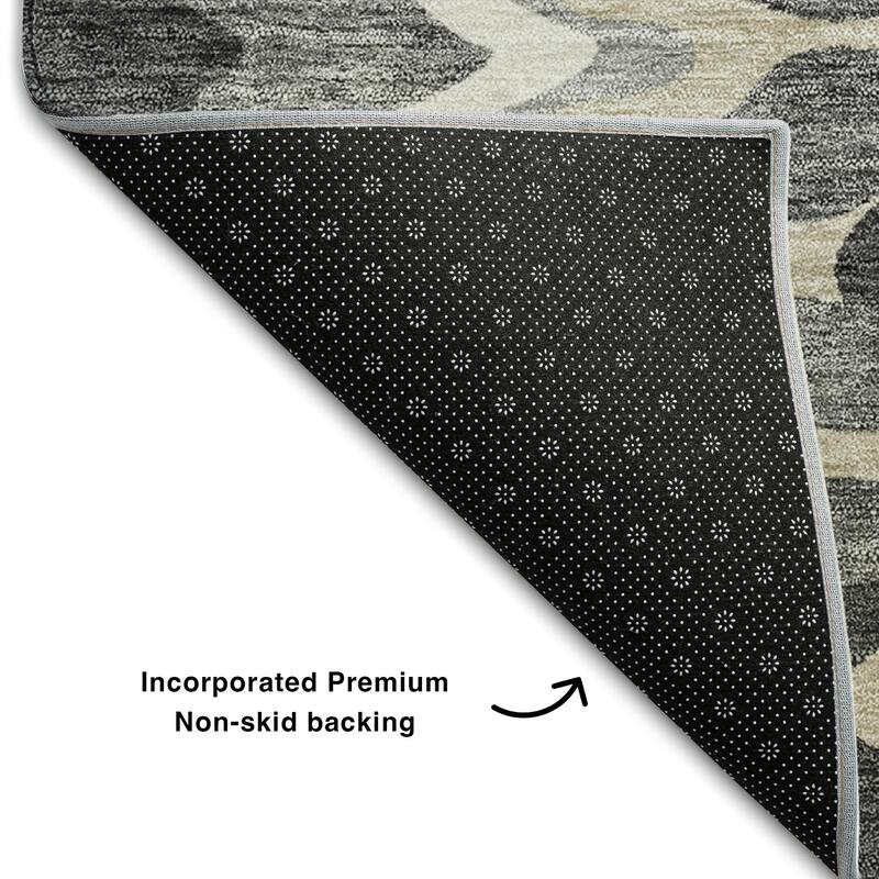 Premium Washable Super Soft Abstract Stripes Mayfield Rug