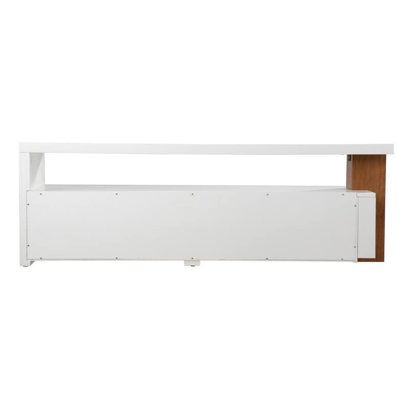 SEI Furniture Hartson Contemporary Media TV Stand w/ Storage for TV's up to 52"