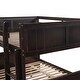 preview thumbnail 10 of 10, Elegant Full Over Full Bunk Bed, Twin Size Trundle with Removable Casters, Split into Two Separate Beds, Space-saving, Espresso