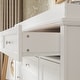 preview thumbnail 7 of 10, Baby Changing Table Dresser with Storage, 46.3" Nursery Dresser with Anti-Tipping Device, White