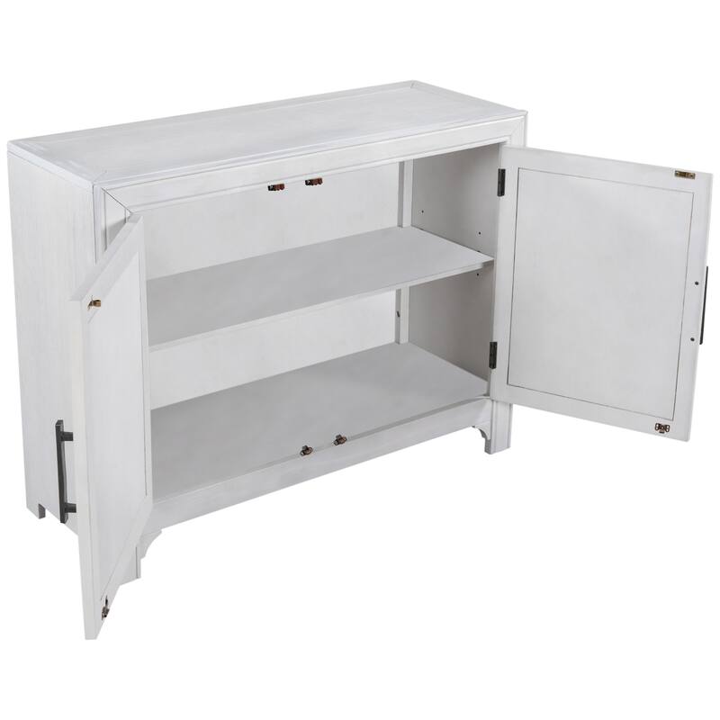Modern Cabinets with Unique Design Doors with 1 Adjustable Shelves