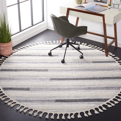 SAFAVIEH, Moroccan Tassel Shag Eathel 2-inch Thick Rug