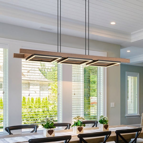 3 light rectangle chandelier clearance