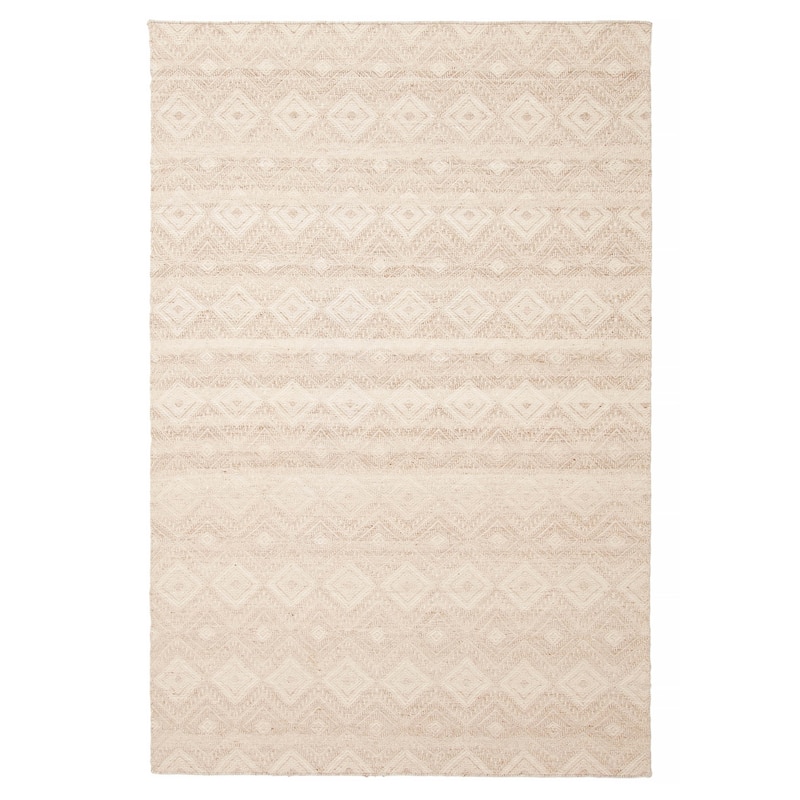 ECARPETGALLERY Hand Tufted Timeless Beige Wool Rug - 5'3 x 8'0 - Beige - 5'3 x 8'0