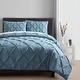 preview thumbnail 12 of 34, VCNY Home Carmen 3-Piece Pintuck Duvet Cover Set Blue - King