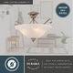 preview thumbnail 4 of 7, Monrovia 17-in W Dual Mount Semi Flush Ceiling Light or Pendant