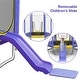 preview thumbnail 4 of 5, 7FT Trampoline for Kids with Safety Enclosure Net,Slide and Ladder - Purple