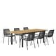 preview thumbnail 2 of 5, Amazonia Vail 7-Piece Teak Finish Patio Dining set