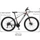 preview thumbnail 22 of 45, 29-Inch 21-Speed High Carbon Steel, Front and Rear Disc Brake，Front Suspension MTB Mountain Bike for Adult