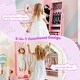 preview thumbnail 11 of 16, Costway Kids Vanity Set Princess Makeup Dressing Table & Chair Set - See Details