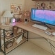 preview thumbnail 14 of 113, Small L Shaped Desk with Storage Shelves Corner Computer Desk