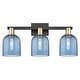 preview thumbnail 103 of 120, Innovations Lighting Endless Possibilities Arcadia - Bella - 3 Light 25" Bath Vanity Light Blue/Black Antique Brass